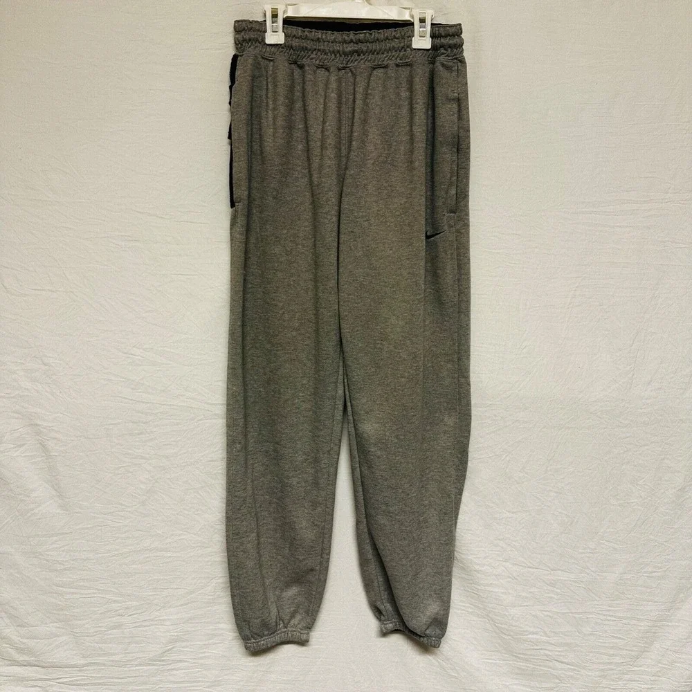 Nike Dri-Fit Jogger Pants Women Gray Size Medium Active Athletic Gym Hiking Yoga
